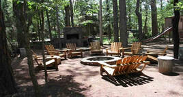 Northwoods Cabins Pinetop Arizona Resort  has  a Fire Pit and Outdoor Grilling Area
